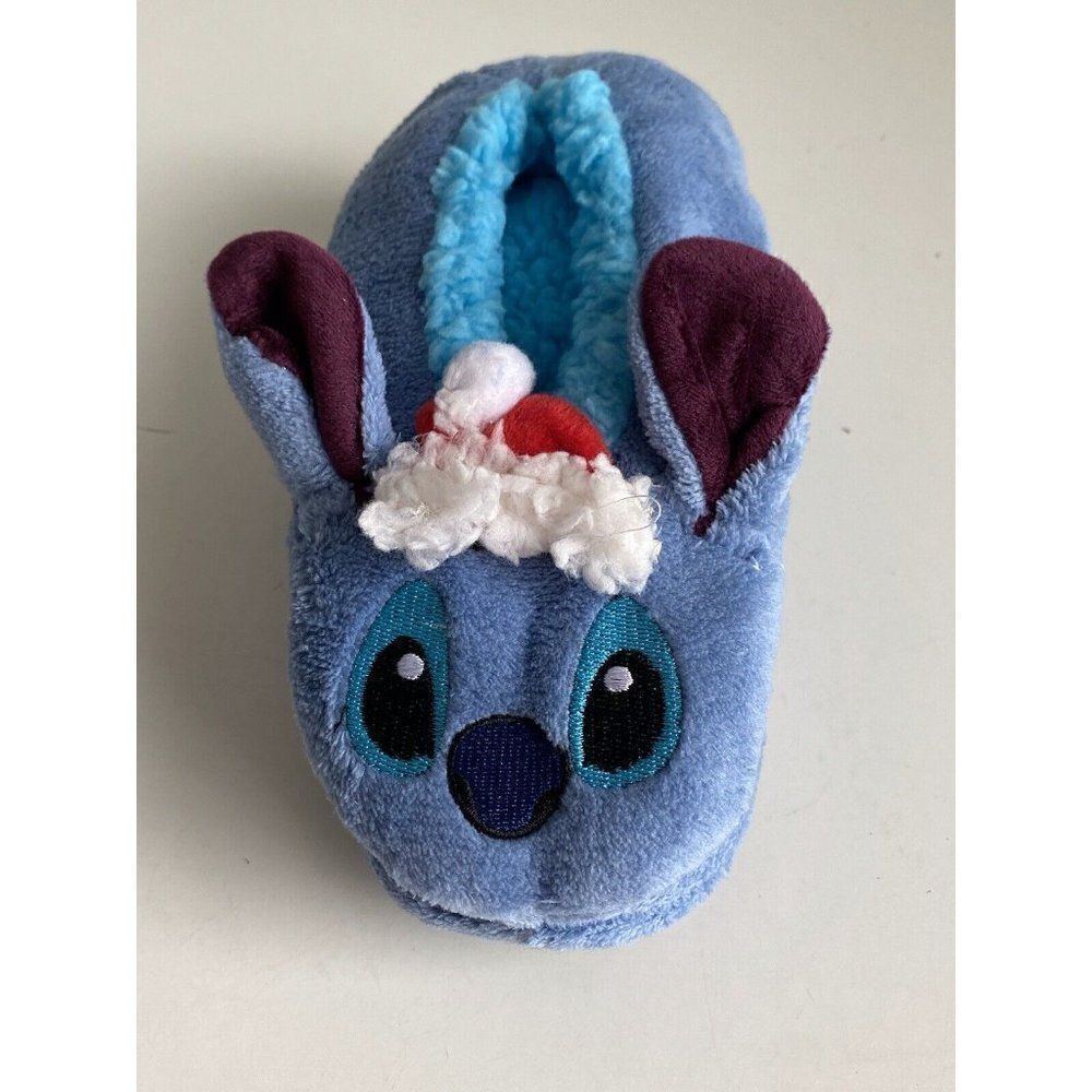 Disney Stitch Slipper Cozy Socks Snuggle Toes Disney Christmas Winter Santa Hat